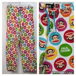 Paul Frank x Target multi color Monkey Print pajama pants /Y2K Joggers